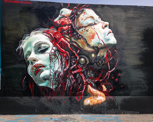 Dual Minds – Surreal Street Mural de Robert Niemeier, Fotografía a la venta en Singulart