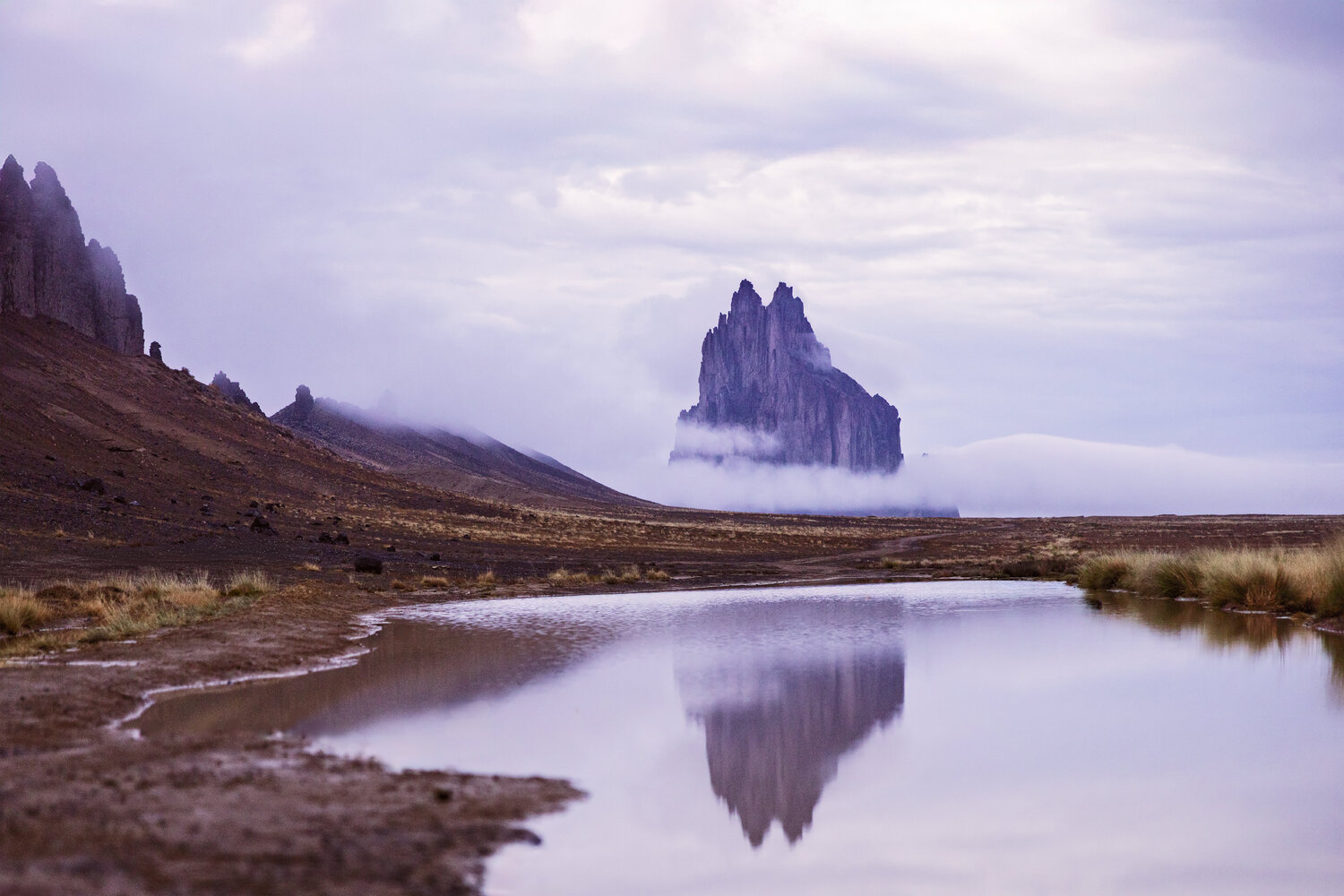 Shiprock in the Fog Robert Niemeier