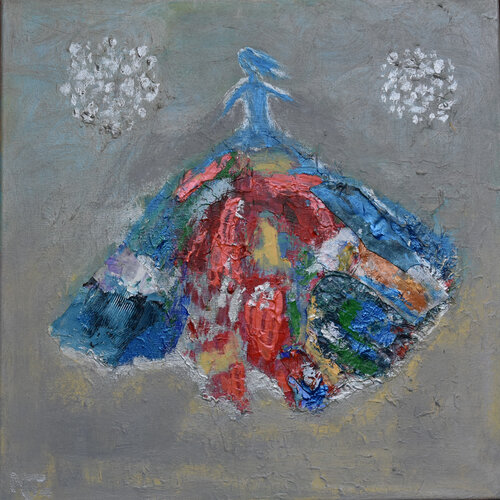 De feestjurk von Marijke Teunissen, Malerei kaufen auf Singulart