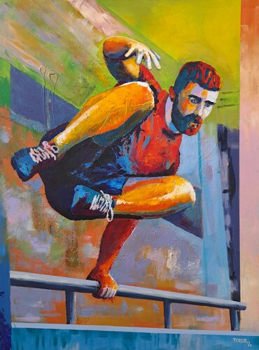 Life is a parkour von Todor Attila Zsolt, Malerei kaufen auf Singulart