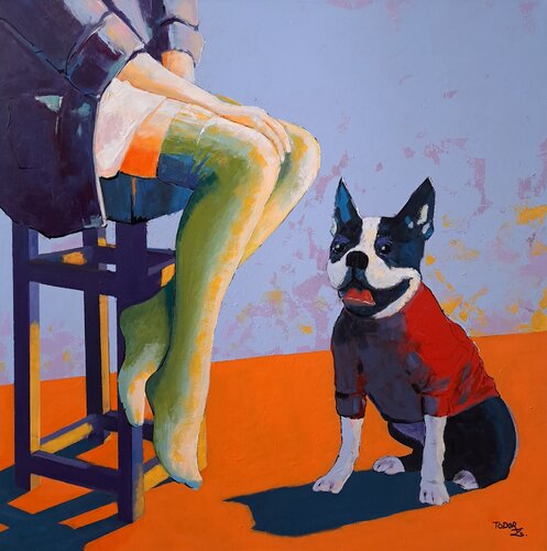 Dog day van Todor Attila Zsolt, Schilderij te koop op Singulart