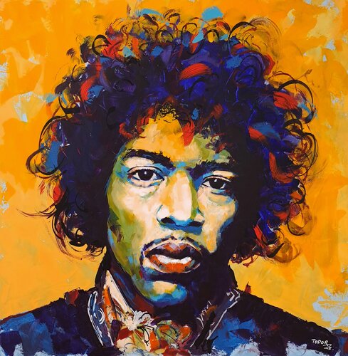 Jimi Hendrix von Todor Attila Zsolt, Malerei kaufen auf Singulart