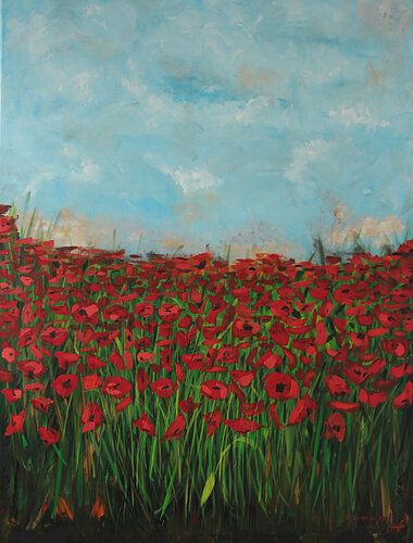 Red poppies von Todor Attila Zsolt, Malerei kaufen auf Singulart