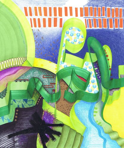 Der Limettenbusch von Ulrike Basner, Zeichnungen kaufen auf Singulart