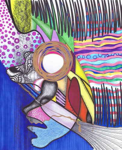 Der Optiker kommt van Ulrike Basner, Tekening te koop op Singulart