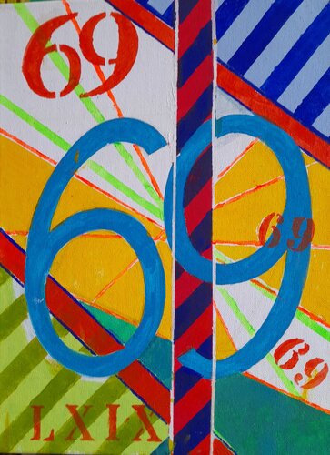 Il Misticismo dei Numeri . N. 69 von cesare pacitti, Malerei kaufen auf Singulart