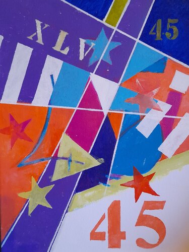 Il Misticismo dei Numeri. N. 45 von cesare pacitti, Malerei kaufen auf Singulart