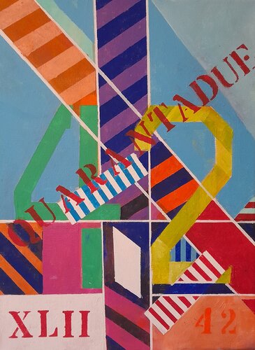 IL MISTICISMO DEI NUMERI, n. 42. von cesare pacitti, Malerei kaufen auf Singulart