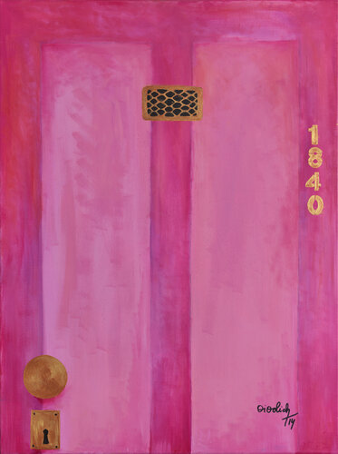 Puertas de Dublin - Rosa Rosa von NELIDA DIDOLICH, Malerei kaufen auf Singulart