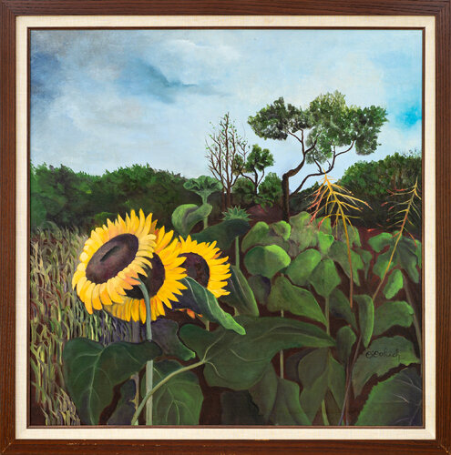 Girasoles en Chaco by NELIDA DIDOLICH, Painting for Sale on Singulart