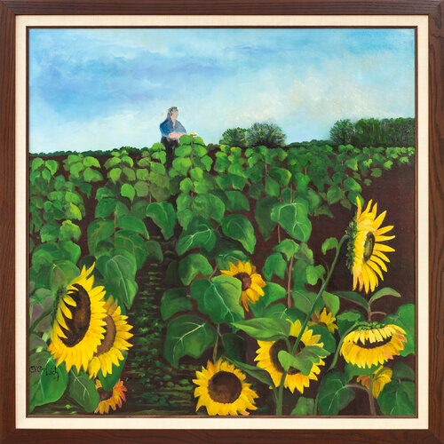 Girasoles en Chaco by NELIDA DIDOLICH, Painting for Sale on Singulart