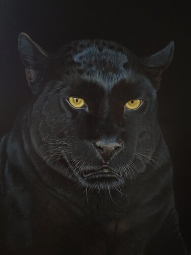 Black Panther von Svitlana Maslova, Malerei kaufen auf Singulart