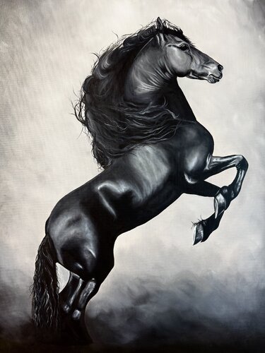 Black Mirage by Svitlana Maslova, Painting for Sale on Singulart