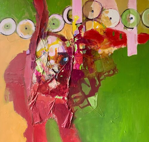 "Der Philosoph und die Technik" ( Friedrich Nietzsche Zyklus) di Conny Gabora, Pittura in vendita su Singulart