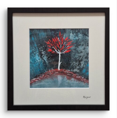 Im Sturm verwurzelt von Inna Grigorov, Malerei kaufen auf Singulart