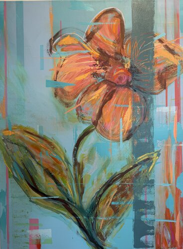 Digital Bloom by Marine Strage, 絵画 for Sale on Singulart