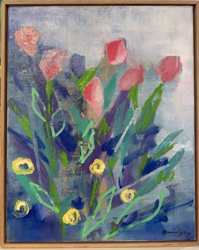 Les Fleurs du bonheur by Marine Strage, 絵画 for Sale on Singulart