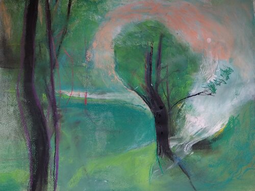 Le Bois De Vincennes van Grégory GENG, Schilderij te koop op Singulart