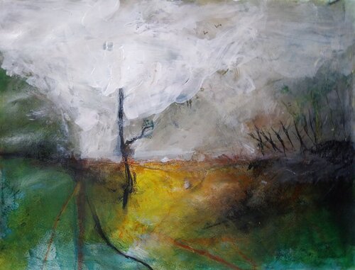 Paysage Septeuil Hiver by Grégory GENG, Painting for Sale on Singulart