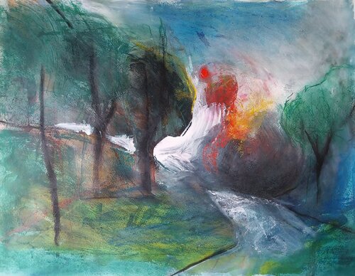 Le Bois De Vincennes van Grégory GENG, Schilderij te koop op Singulart