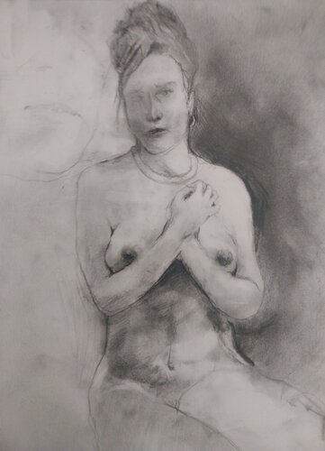 Etude Modele Vivant -Isabelle van Grégory GENG, Tekening te koop op Singulart