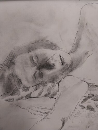 Portrait Josephine di Grégory GENG, Disegno in vendita su Singulart