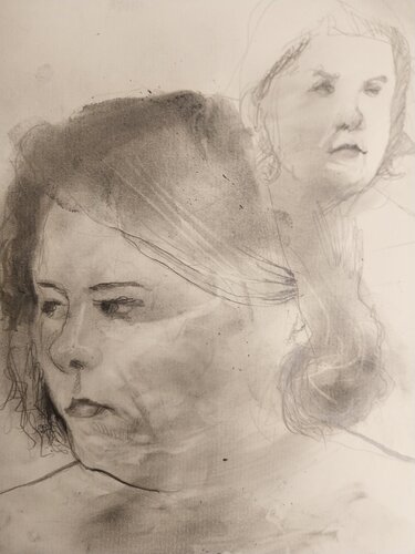 Portrait fanny van Grégory GENG, Tekening te koop op Singulart