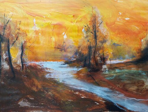 le Canada automnal.... di Grégory GENG, Pittura in vendita su Singulart