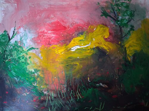 "La fin du jour " de Grégory GENG, Pintura a la venta en Singulart