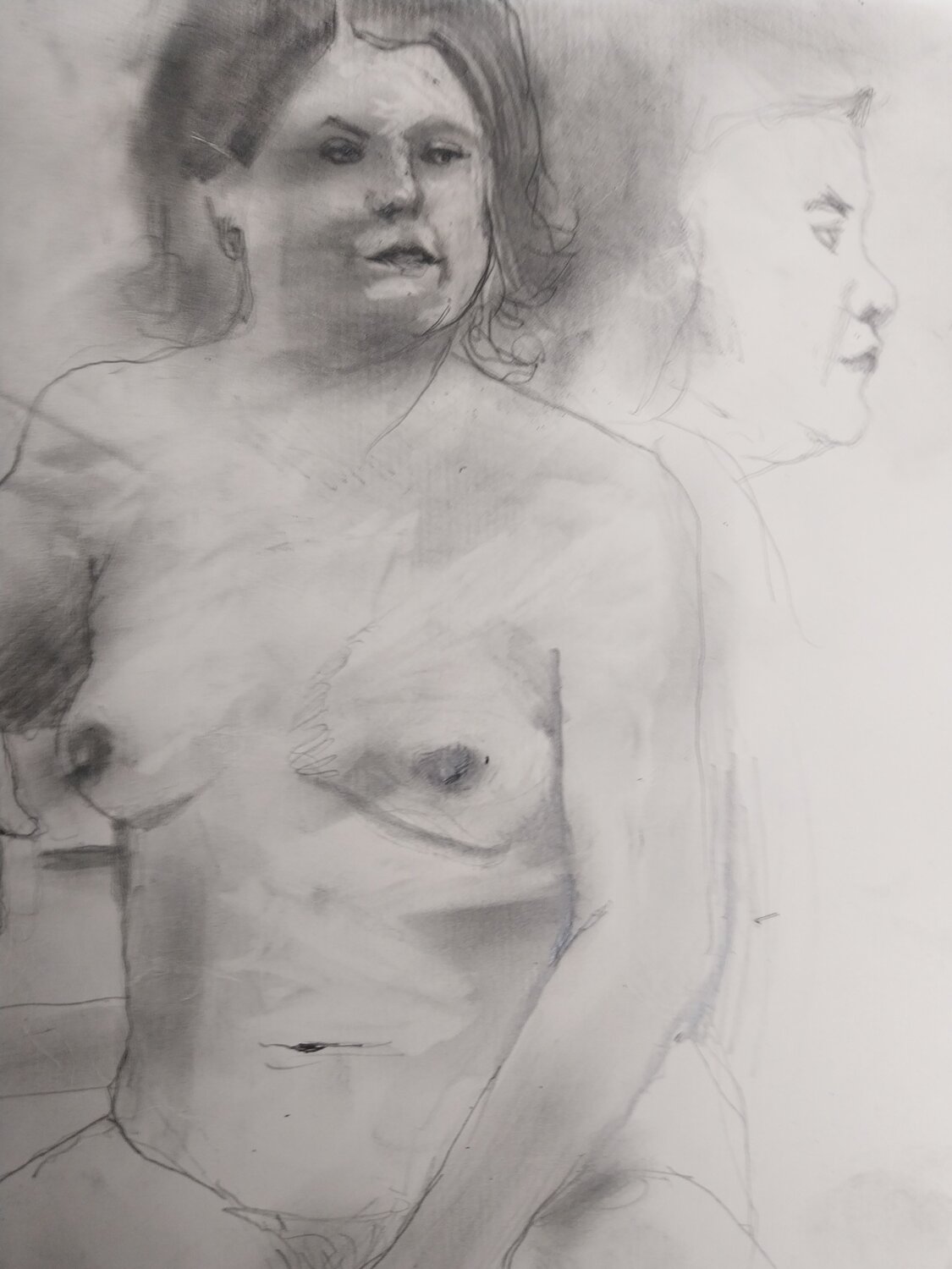 Etude Modele Vivant -Fanny Grégory GENG Zeichnungen zu verkaufen
