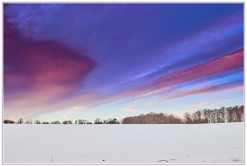Schneelandschaft im Abendrot van Walter Adler, Fotografie te koop op Singulart