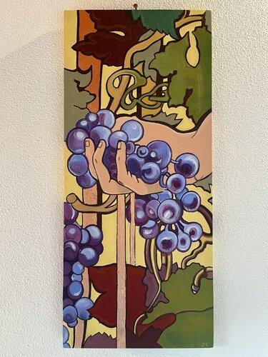 In Uva Veritas van Stephanie Tansini, Schilderij te koop op Singulart