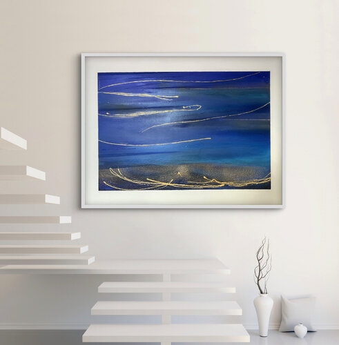 Blu Notte de Stephanie Tansini, Pintura a la venta en Singulart