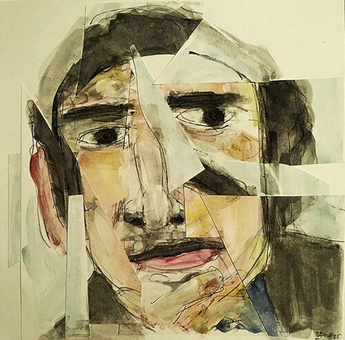 Harold Pinter (2025) di Sean Bw Parker, Pittura in vendita su Singulart