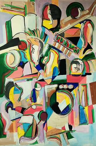 The Blues Are Still Blue de Sean Bw Parker, Pintura a la venta en Singulart