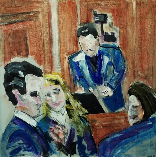 The Trial (2025) di Sean Bw Parker, Pittura in vendita su Singulart