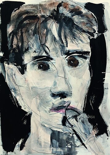 David Byrne - Stop Making Sense van Sean Bw Parker, Schilderij te koop op Singulart