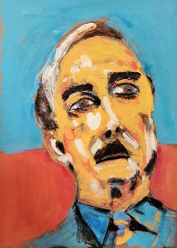 John Cleese (2026) van Sean Bw Parker, Schilderij te koop op Singulart