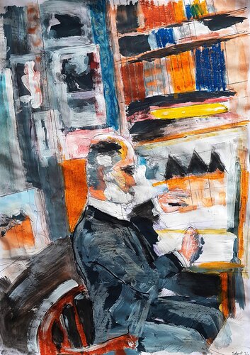 Philip Speakman Webb Designing Standen House (2026) by Sean Bw Parker, Painting for Sale on Singulart