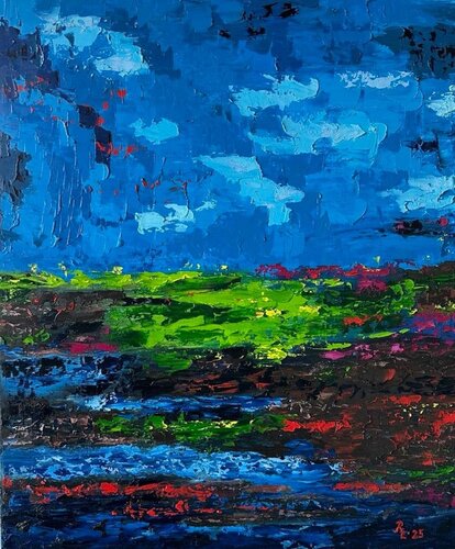 Velvet Darkness van Liudmyla Riabkova, Schilderij te koop op Singulart