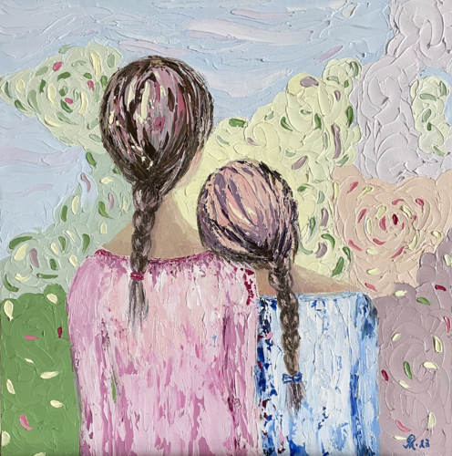 Girls' dreams van Liudmyla Riabkova, Schilderij te koop op Singulart