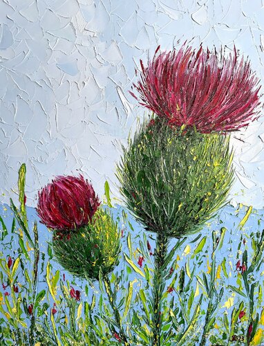 Burdock van Liudmyla Riabkova, Schilderij te koop op Singulart