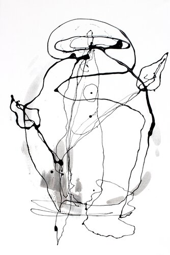 Der Atem des Kosmos V / Kreislauf I par Julia Pust, Peinture en vente sur Singulart