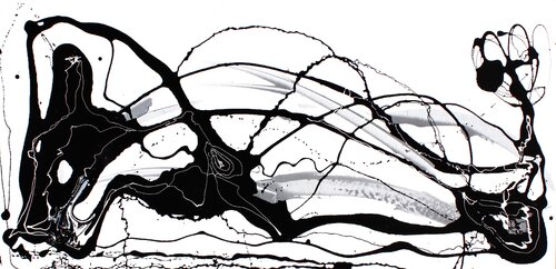 Energy Pathways VIII - Cosmic Landscape by Julia Pust (2025) : Painting ...