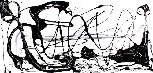 Energy Pathways VII - Cosmic Landscape van Julia Pust, Schilderij te koop op Singulart