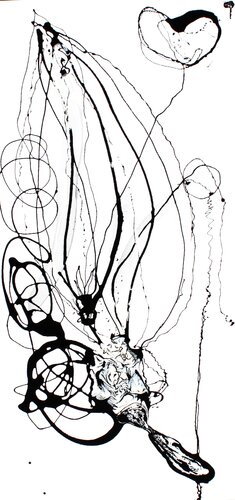 Der Atem des Kosmos XVII / Blüte II van Julia Pust, Schilderij te koop op Singulart