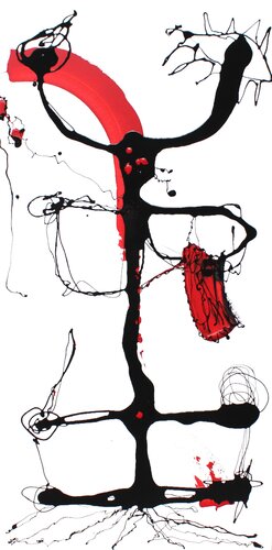 Die Essenz - ICH BIN X / Zwischen Himmel und Erde van Julia Pust, Schilderij te koop op Singulart