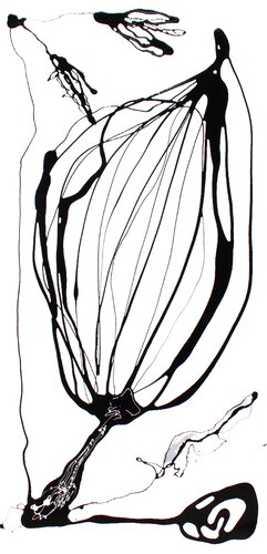 Der Atem des Kosmos XVIII / Blüte III van Julia Pust, Schilderij te koop op Singulart