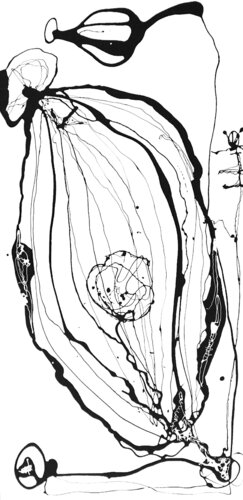 Der Atem des Kosmos XX / Blüte V van Julia Pust, Schilderij te koop op Singulart