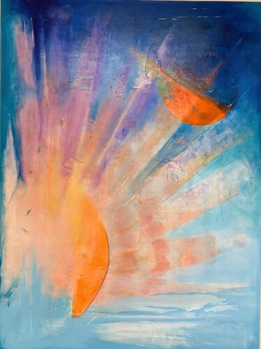 It is not a sunset di Nelly Dastain, Pittura in vendita su Singulart